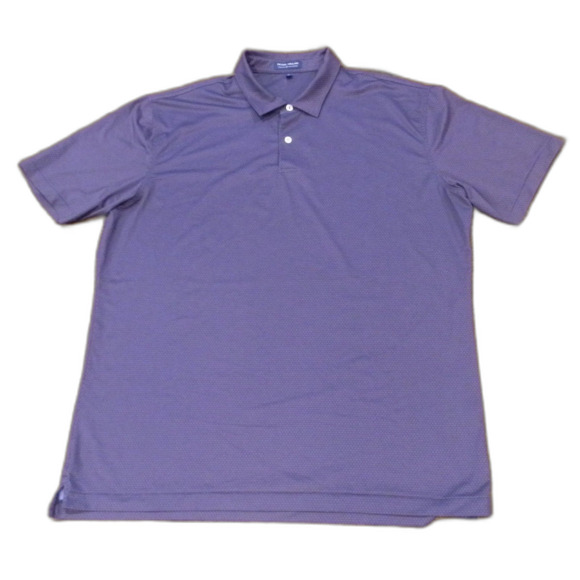 Peter Millar Crown Crafted Purple Blue Polo Shirts Men's Size XL Lot of 2 - Picture 2 of 5
